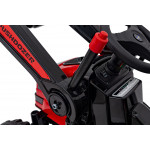Elektrický traktor/bager - červený